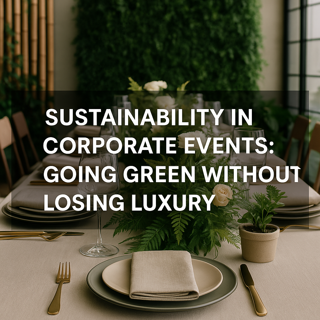 Sustainability in Corporate Events: Going Green Without Losing Luxury