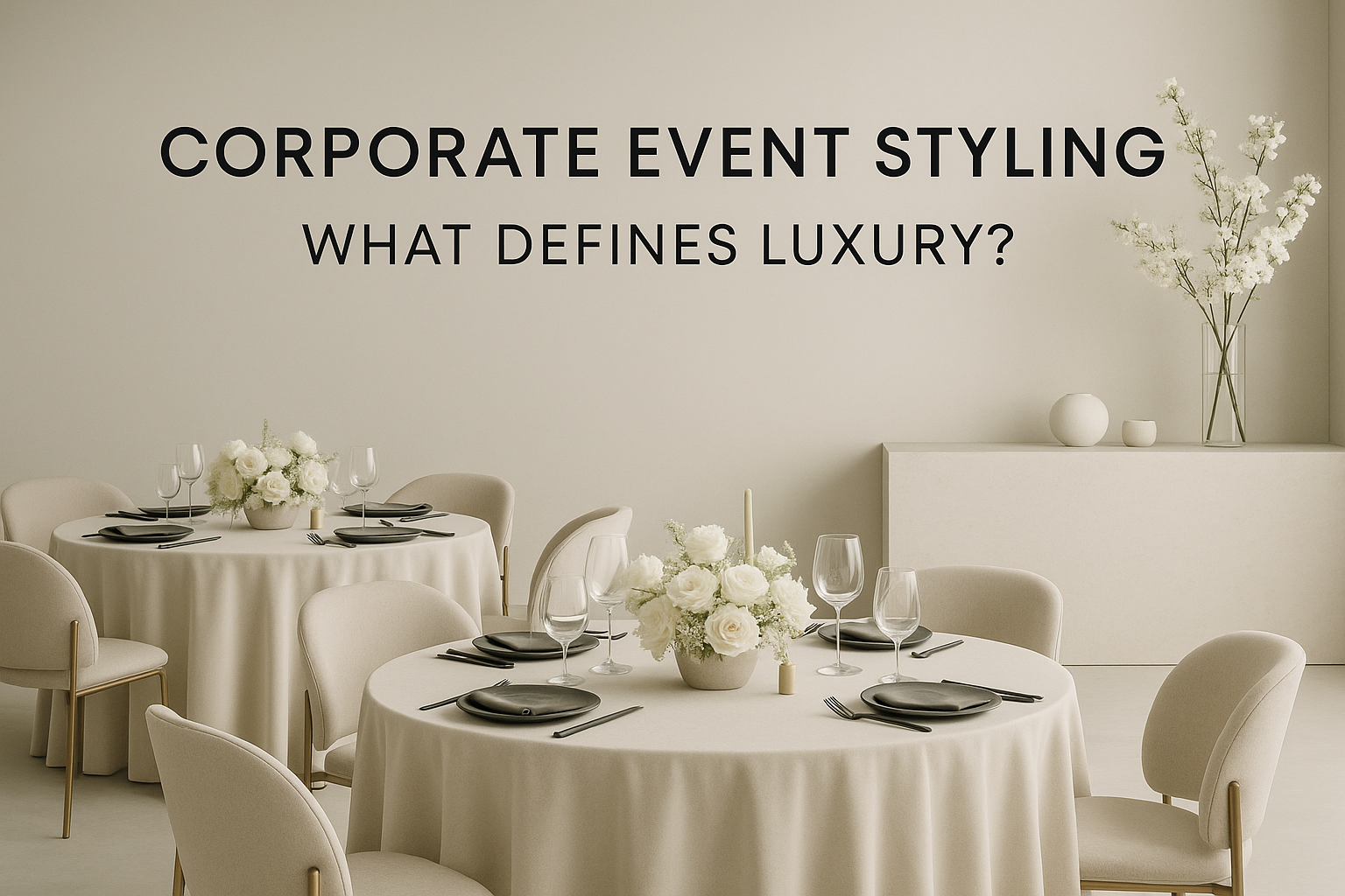 Corporate Event Styling: What Defines Luxury?
